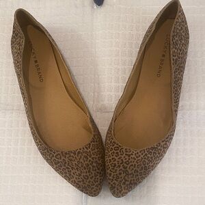 Lucky Brand Brown Leopard Women's Flats 9